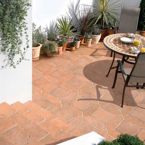 Bradstone Tile Paving Mellow Terracotta, Terracotta Outdoor Floor Tiles Uk