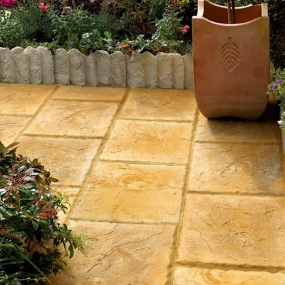 Bradstone Weathered Riven Paving Autumn Cotswold 450 x 450